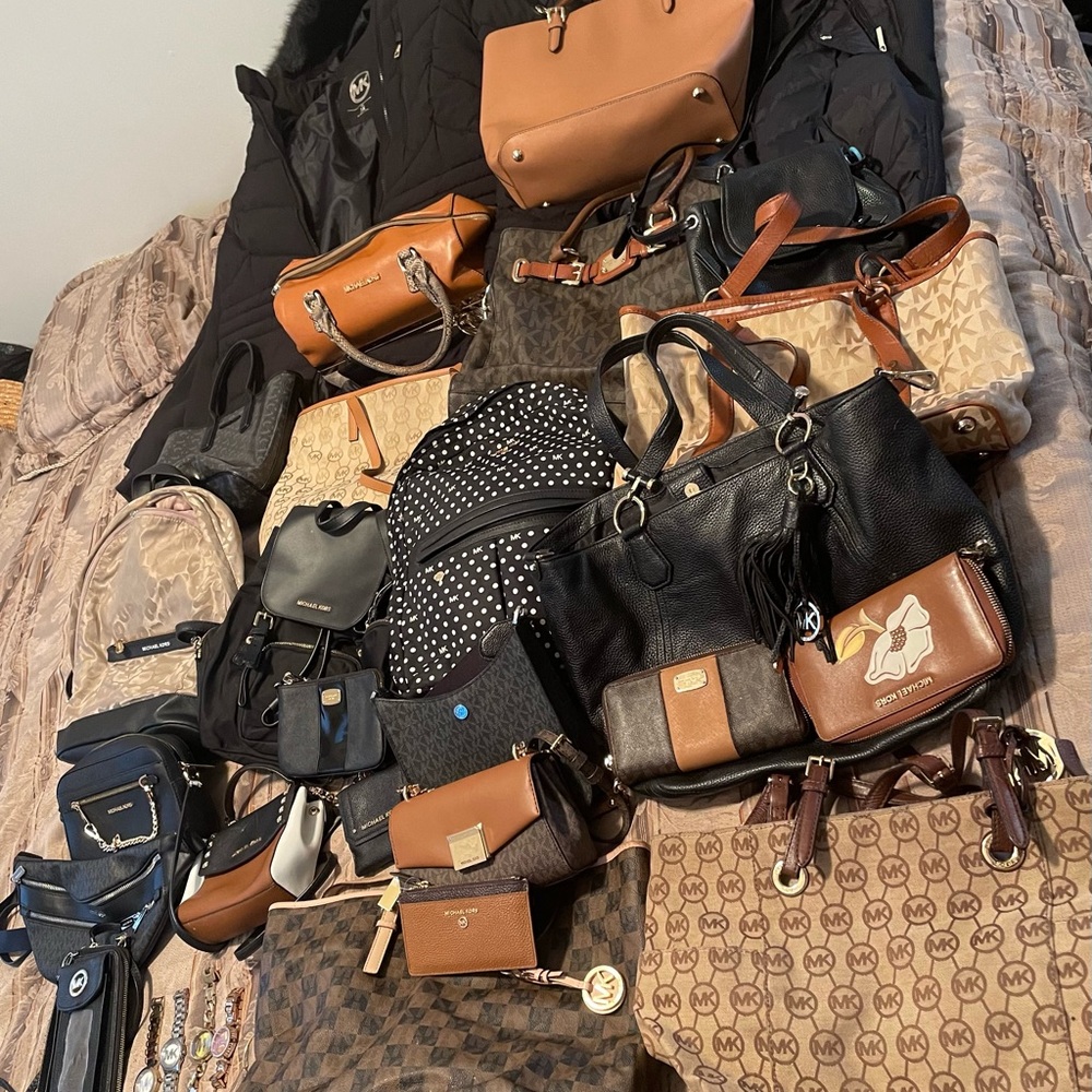 Michael Kors purses, wallets and backpacks. All authentic.